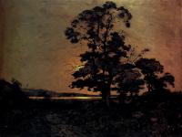 Henri-Joseph Harpignies - Moonlight On The Loire